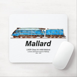 LNER Klasse A4 4468 Mallard - Snelste Stoomloc Muismat
