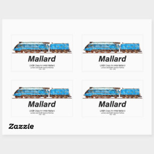 LNER Klasse A4 4468 Mallard - Snelste Stoomloc Rechthoekige Sticker