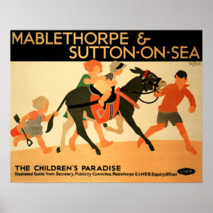 LNER MABLETHORPE EN SUTTON OP ZEEEN POSTER