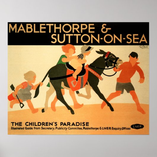 LNER MABLETHORPE EN SUTTON OP ZEEEN POSTER (Voorkant)