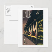 LNER Neem me mee door de vliegende Schot. Briefkaart (Voorkant / Achterkant)