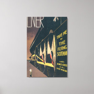 LNER: Poster voor Vintage Travel Canvas Afdruk