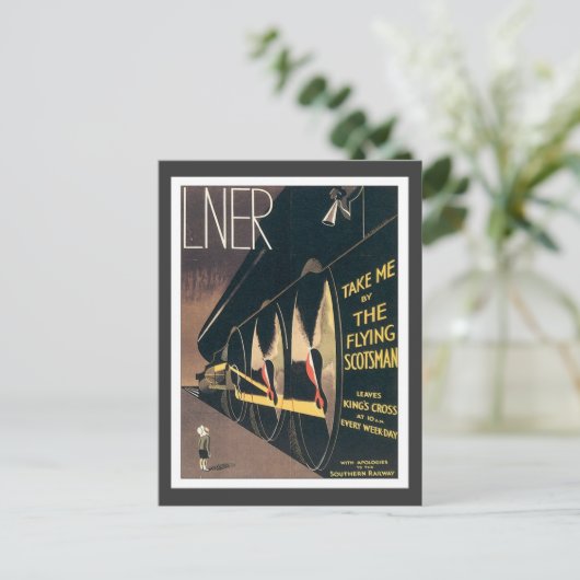  LNER-spoorweg Briefkaart (Staand voorkant)