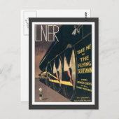  LNER-spoorweg Briefkaart (Voorkant / Achterkant)