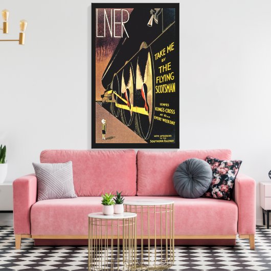 LNER ~ The Flying Scotsman Canvas Afdruk (Insitu (Woonkamer))