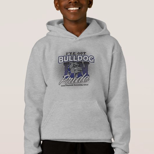 LNES Bulldog Pride Kinder Hoodie (Voorkant)