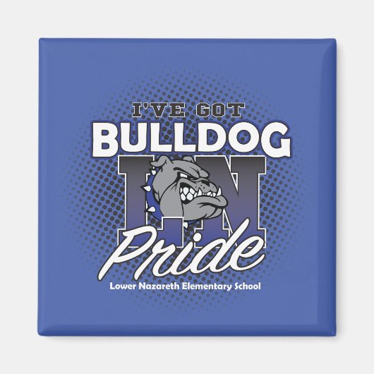 LNES Bulldog Pride Koelkast Magneet (Voorkant)