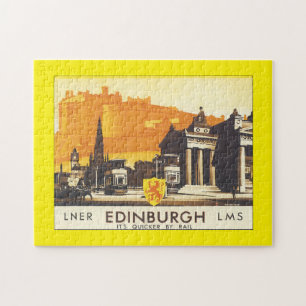 LNR Edinburgh LMS_Vintage Travel Poster Legpuzzel