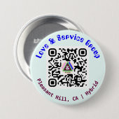 LNS Linktree QR Code Button Blauw (Voorkant /achterkant)