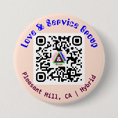 LNS Linktree QR Code Button Peach (Voorkant)