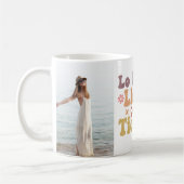 "Lo Bueno Lleva su Tiempo" Aangepaste foto's Quote Koffiemok (Links)