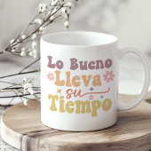 "Lo Bueno Lleva su Tiempo" Boho Inspirerend Koffiemok