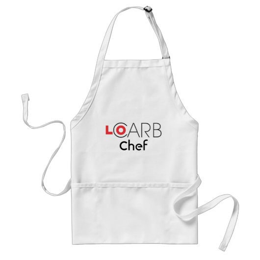 Lo Carb 7 Chef Apron Sjabloon Standaard Schort (Voorkant)