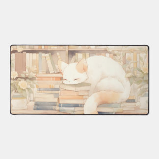 Lo-Fi Cozy Cat Gaming Mousepad Desktop Matt Bureaumat
