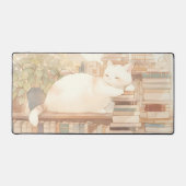 Lo-Fi Gezellig Kat Desktop Mat Mousepad (Voorkant)