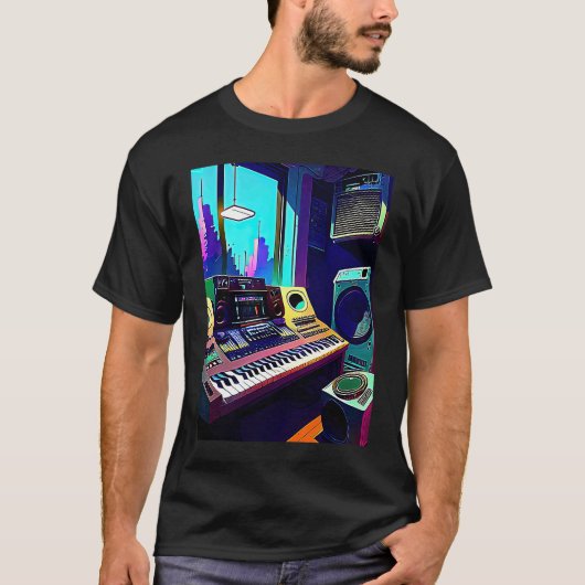 Lo fi hip hop chillhop chill beats aesthetics  12 t-shirt (Voorkant)
