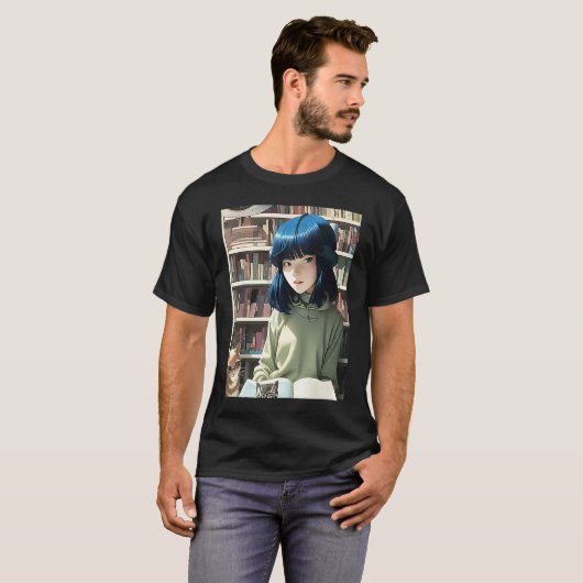 Lo fi hip hop chillhop chill beats aesthetics 176 t-shirt (Voorkant volledig)