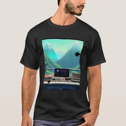 Lo fi hip hop chillhop chill beats aesthetics 21 t-shirt (Voorkant)