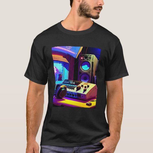 Lo fi hip hop chillhop chill beats aesthetics 27 t-shirt (Voorkant)