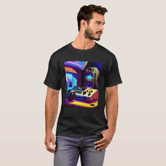 Lo fi hip hop chillhop chill beats aesthetics 27 t-shirt (Voorkant volledig)