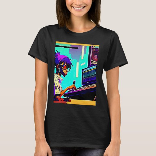Lo fi hip hop chillhop chill beats aesthetics 3 t-shirt (Voorkant)