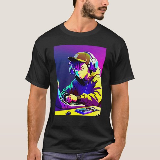 Lo fi hip hop chillhop chill beats aesthetics  3 t-shirt (Voorkant)
