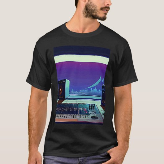 Lo fi hip hop chillhop chill beats aesthetics t-shirt (Voorkant)