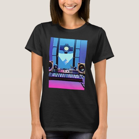 Lo fi hip hop chillhop chill beats aesthetics t-shirt (Voorkant)