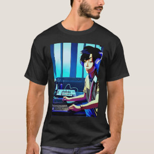 Lo fi hip hop chillhop chill beats boy aesthetics t-shirt