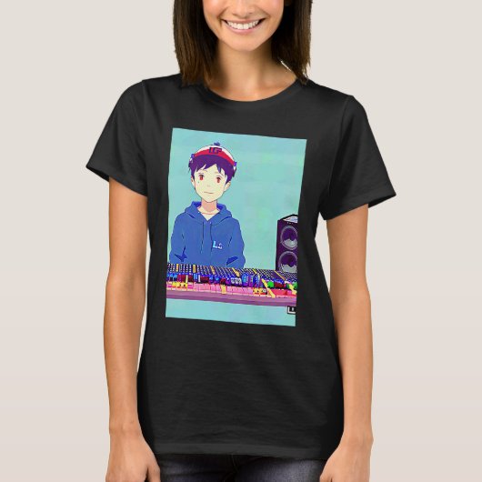 Lo fi hip hop chillhop chill beats lofi aesthetics t-shirt (Voorkant)