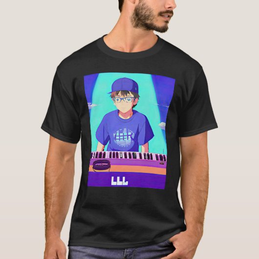 Lo fi hip hop chillhop chill beats lofi aesthetics t-shirt (Voorkant)