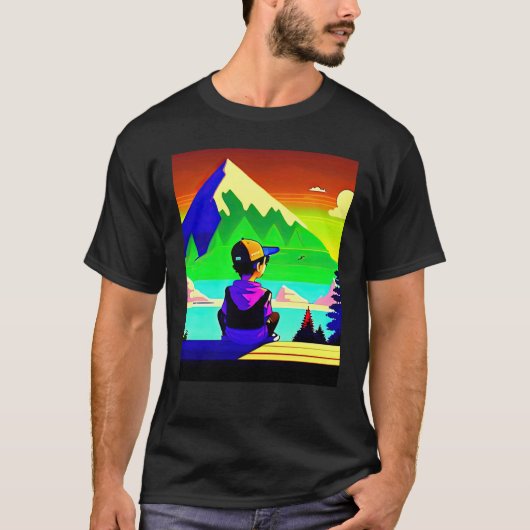 Lo fi hip hop chillhop chill beats lofi aesthetics t-shirt (Voorkant)