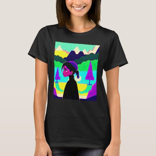 Lo fi hip hop chillhop chill beats lofi aesthetics t-shirt (Voorkant)