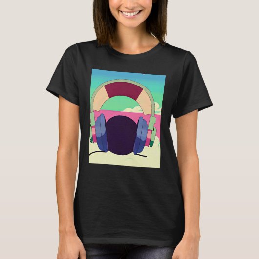 Lo fi hip hop chillhop chill beats lofi aesthetics t-shirt (Voorkant)