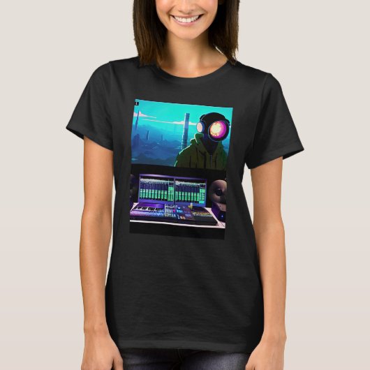 Lo fi hip hop chillhop chill beats lofi aesthetics t-shirt (Voorkant)
