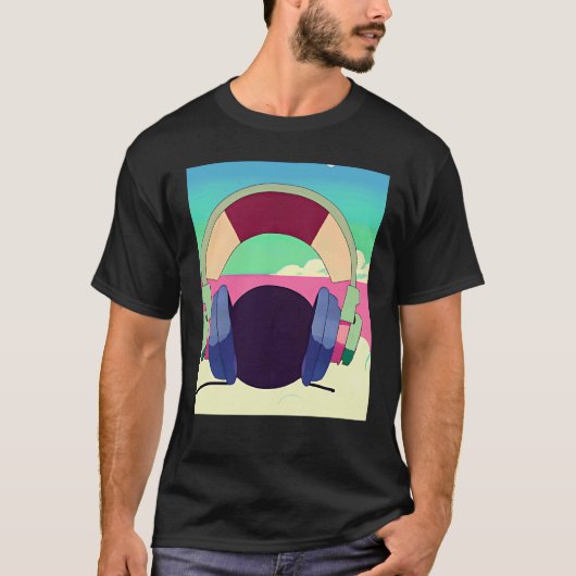 Lo fi hip hop chillhop chill beats lofi aesthetics t-shirt (Voorkant)