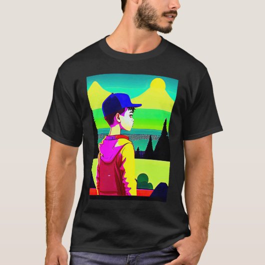 Lo fi hip hop chillhop chill beats lofi aesthetics t-shirt (Voorkant)