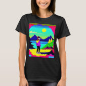 Lo fi hip hop chillhop chill beats lofi esthetics t-shirt (Voorkant)