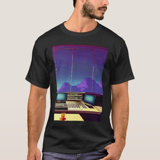 Lo fi hip hop chillhop chill beats studio aestheti t-shirt (Voorkant)