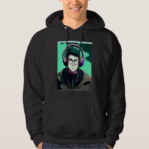 Lo-fi hiphop chillhop chill beats jongens esthetie hoodie