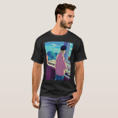 Lo fi hiphop chillhop chill beats lofi esthetiek t-shirt (Voorkant volledig)