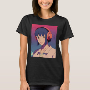 Lo fi hiphop chillhop chill beats lofi esthetiek t-shirt