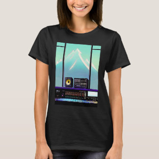 Lo fi hiphop chillhop chill beats studio aestheti t-shirt