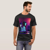 Lo fi hiphop chillhop chill beats studio aestheti t-shirt (Voorkant volledig)