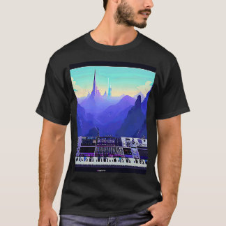 Lo fi hiphop chillhop chill beats studio esthetiek t-shirt