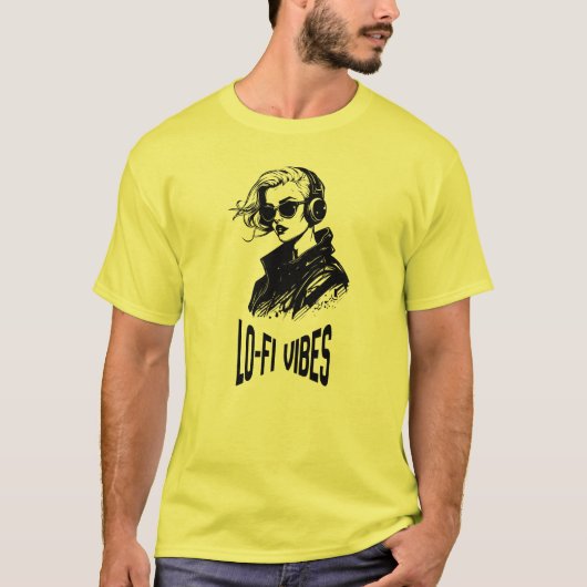 Lo-Fi Sfeer Vector Kunst T-shirt (Voorkant)