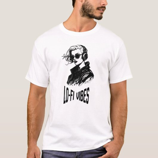 Lo-Fi Sfeer Vector Kunst T-shirt (Voorkant)