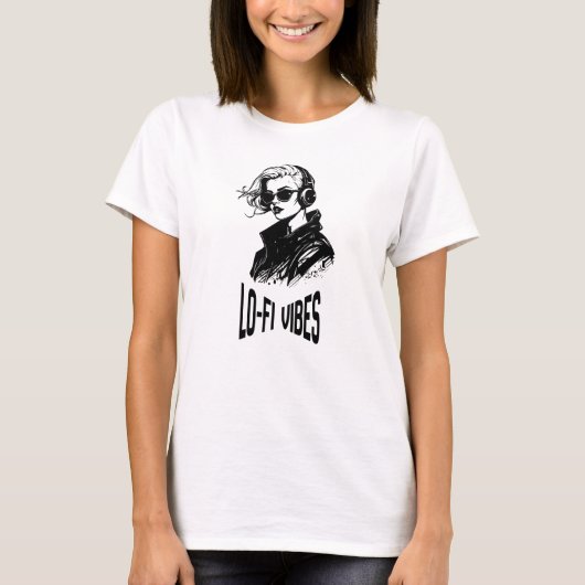 Lo-Fi Sfeer Vector Kunst Tri-Blend T-shirt (Voorkant)