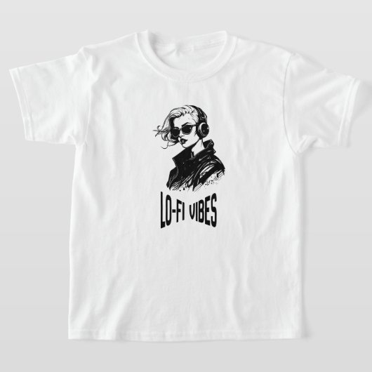 Lo-Fi Sfeer Vector Kunst Tri-Blend T-shirt (Laagn)