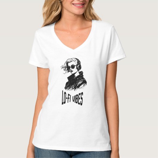 Lo-Fi Vibes Vector Kunst Tri-Blend T-shirt (Voorkant)